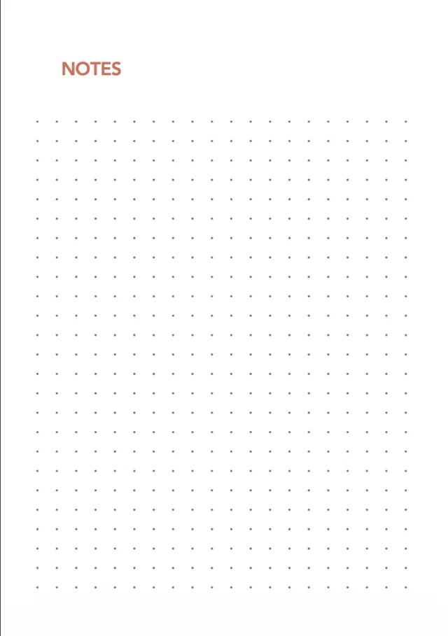 Page de notes libres du cahier